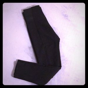 Ribbed Black High Waist leggings